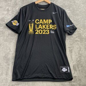 Nike Shirt Men Medium Los Angeles Lakers Black In Season Tournament Champs 2023